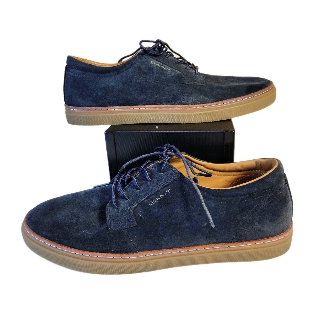 GANT Mens Prepville Blue Suede Lace Up Shoes US Sz 11  EUR 44 Casual Sneakers‎